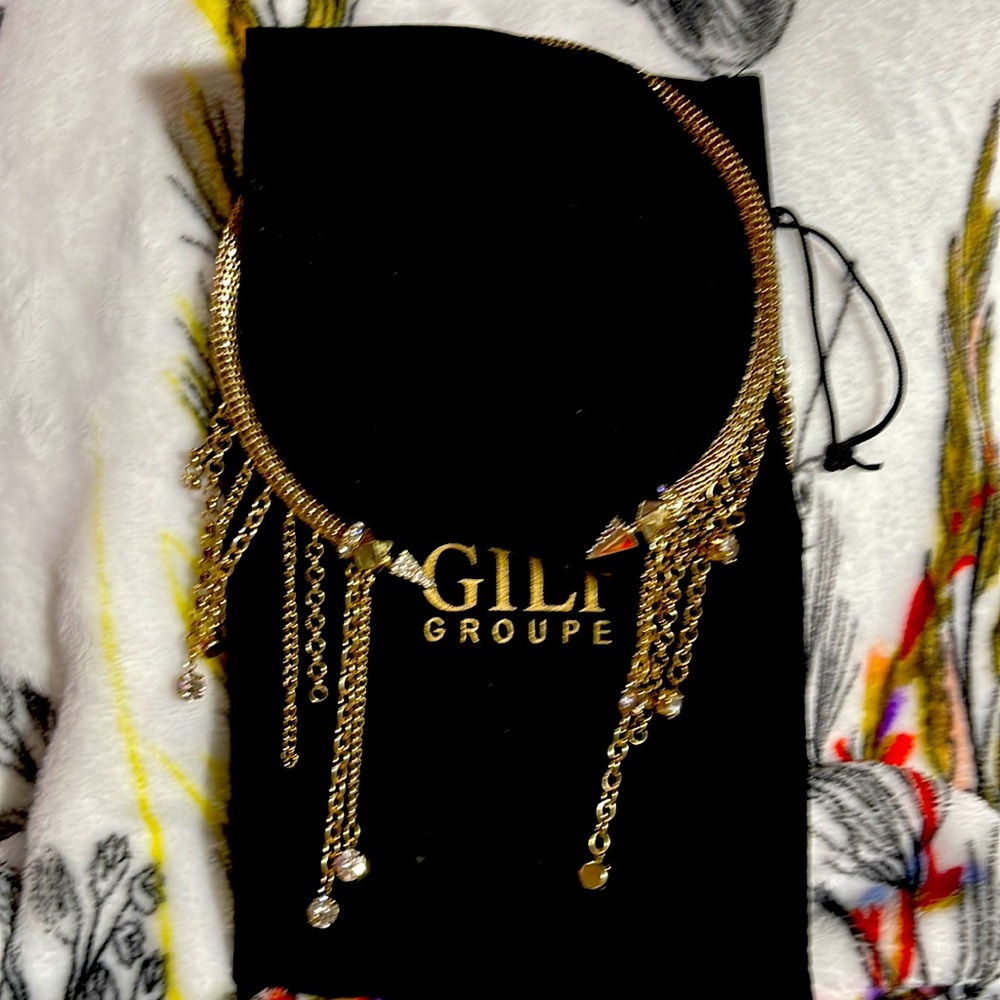 Belle Noel Mesh and Craystal Necklace